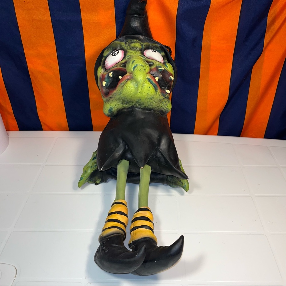 Vintage 90,s Rubber Latex Rubber Magic Group Witch Roughly 22" Halloween